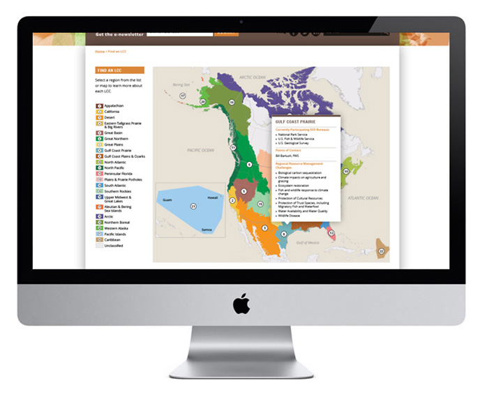 map, information graphic, conservation, website  | Allegro Design | Portland, OR